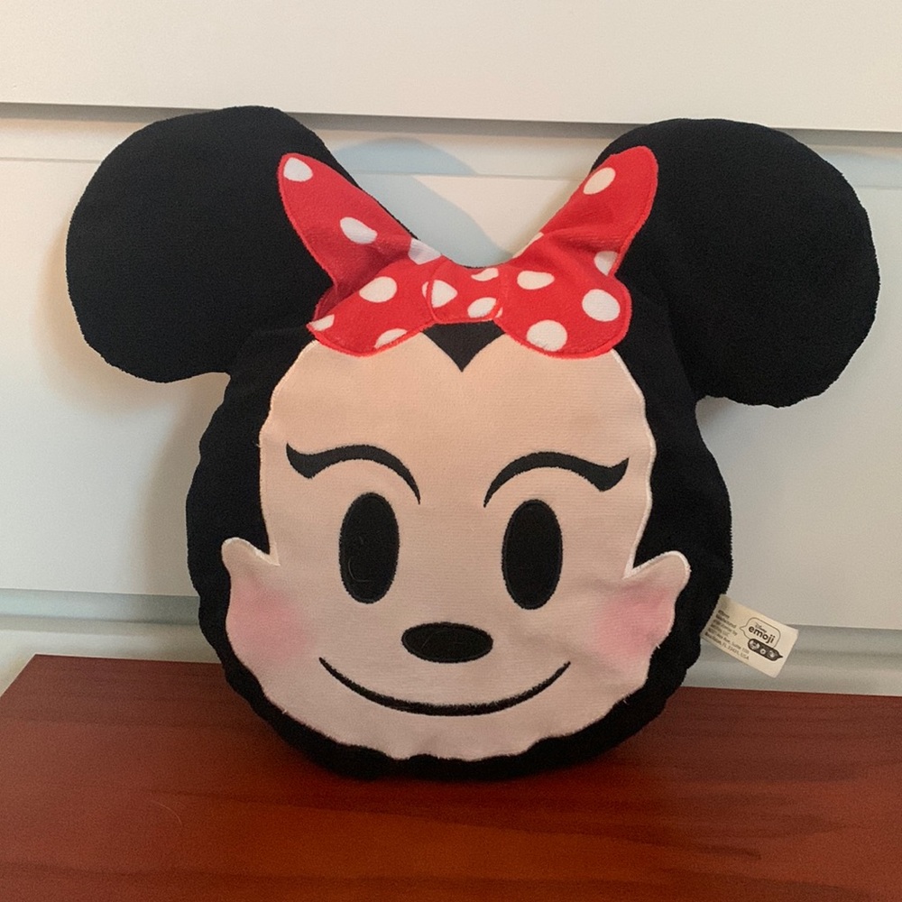 disney emoji minnie mouse pillow plush